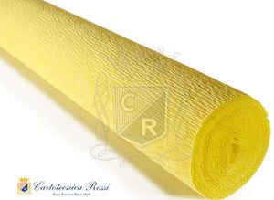 Italian Crepe Paper 180gms, Full roll 50cm x 250cm - Canary Yellow (574)