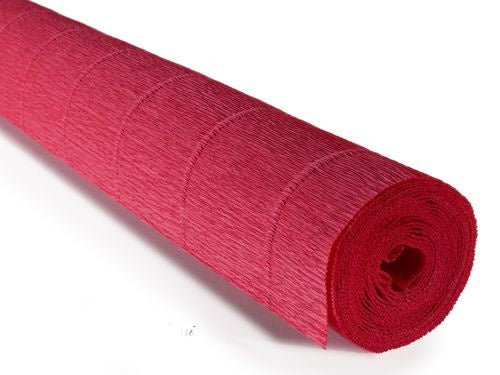 Italian Crepe Paper 180gms, Full roll 50cm x 250cm - Pretty Pinksh Rusty Red by Tiffanie Turner (17A6)