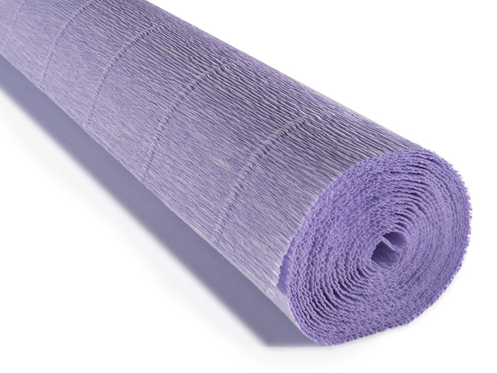 Italian Crepe Paper 180gms, Full roll 50cm x 250cm - Hyacinty Blue Purple (20E4)