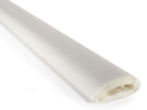 Italian Crepe Paper 60gms, Full roll 50cm x 250cm - White (330)
