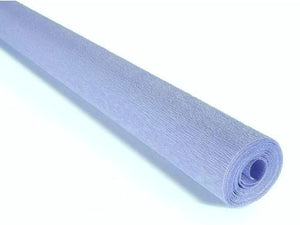 Italian Crepe Paper 90gms, Full roll 50cm x 150cm - Periwinkle Blue (394)