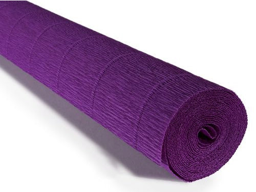 Italian Crepe Paper 180gms, Full roll 50cm x 250cm - Violet Purple (593)
