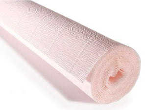 Italian Crepe Paper 180gms, Full roll 50cm x 250cm - Pink "Very Light Dusty Pink" by Tiffanie Turner (616)