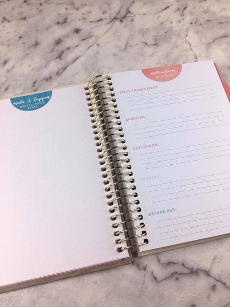 Recollections - Typewriter Mini Goal Hardcover Spiral Planner