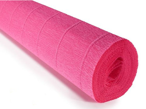 Italian Crepe Paper 140gms, Full roll 50cm x 250cm - Hydrangea Pink (971)