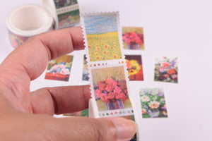 Floral Arrangement Stamps Washi Roll