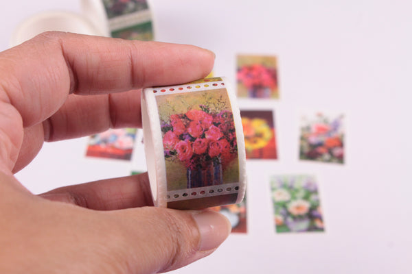 Floral Arrangement Stamps Washi Roll