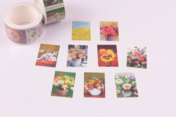 Floral Arrangement Stamps Washi Roll