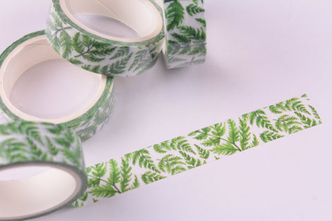 Green Fern Washi Tape