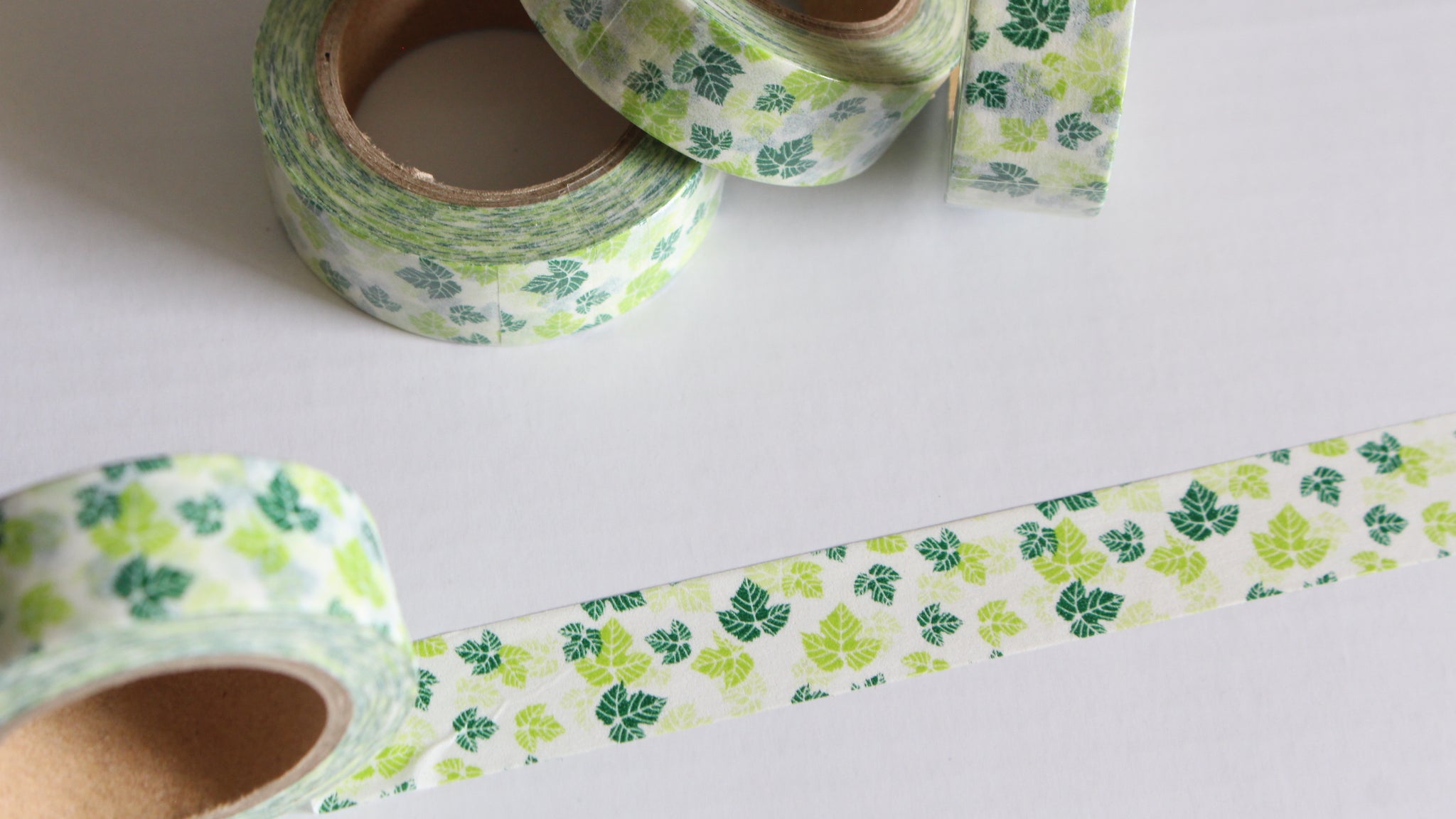 Green leaves Washi Tape