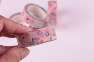 Pink Floral Washi Tape