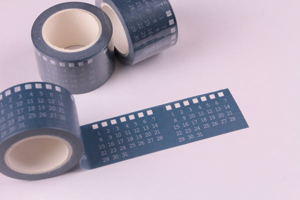Perpetual Calendar Washi Tape - Wide Washi - 30mm