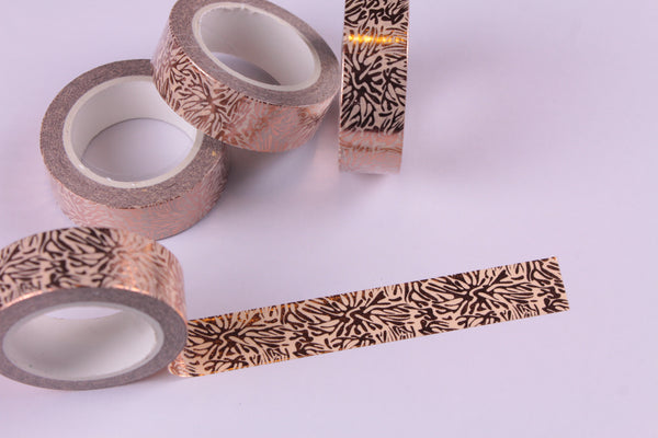 Abstract Rose Gold Foil Washi Tape