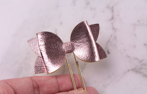 Rose Gold Planner Bow Clip