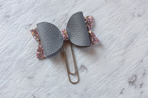 Dazzling Winter Planner Bow Clip