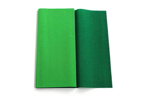 Gloria Doublette Crepe paper / Double sided crepe paper - Light Green & Moss Green