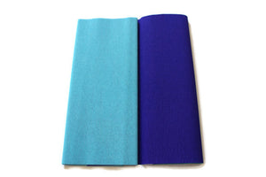 Gloria Doublette Crepe paper / Double sided crepe paper - Light blue & Blue