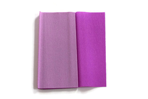 Gloria Doublette Crepe paper / Double sided crepe paper - Lilac & Light Lilac