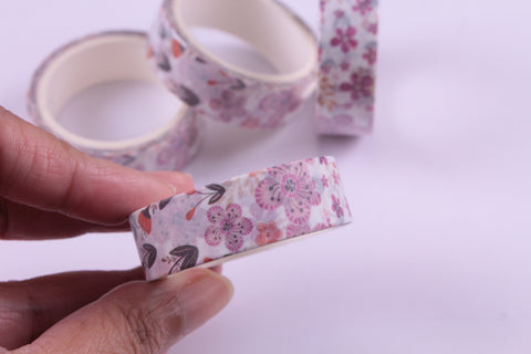 Mauve Floral Sprigs Washi Tape