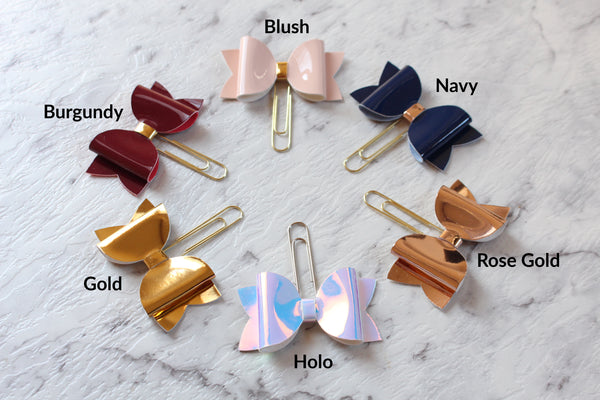 Patent Planner Bow Clip