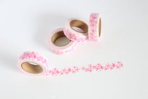 Pink Floral Print Washi Tape