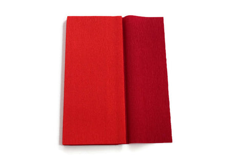 Gloria Doublette Crepe paper / Double sided crepe paper - Red & Cherry Red
