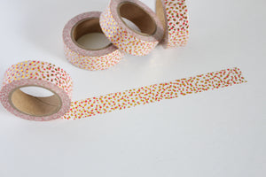 Red and Gold Confetti Washi Tape