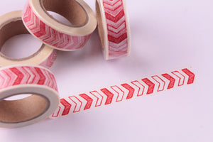 Red and White Arrows Washi tape