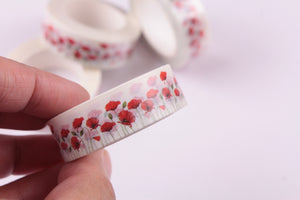Red Poppies Washi