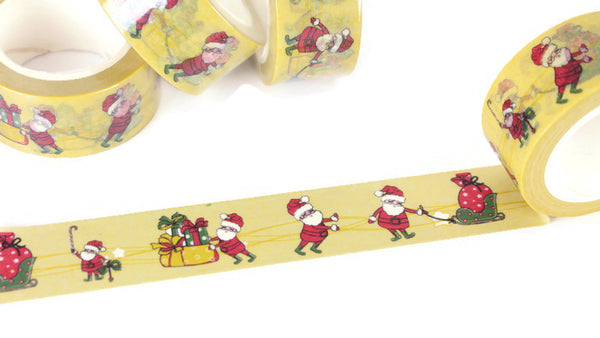 Wide Santa Claus washi tape, 20mm washi tape