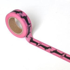 Wiener Dog on Pink Washi Tape - Smarty Pants Paper Co.