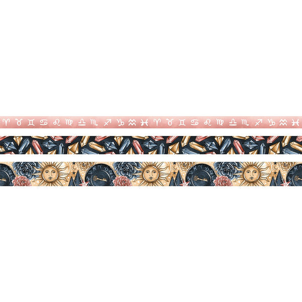 Wisdom of Zodiac Washi Tape Collection - with Rose Gold Foil Accents